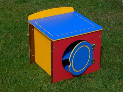 Children's Play Washing Machine - Single Kitchen Unit - Multicoloured Recycled Plastic